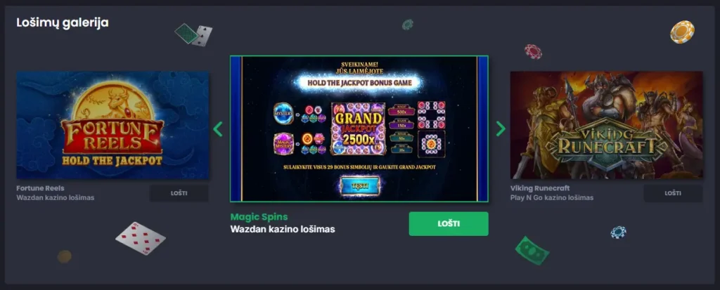 7Bet Casino slots galerija
