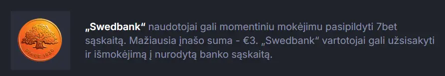„Swedbank“ pasirinkimas
